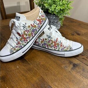 Converse Floral White Sneakers